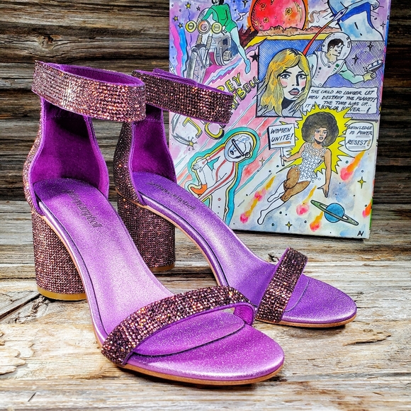 Purple Block Heels Hot Sale, UP TO 69 